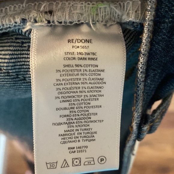 *Currently Not For Sale* Re/Done 90’s High-rise Straight Leg Jean - Picture 5 of 5